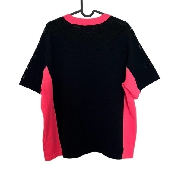Adidas Originals Trefoil Logo Oversized Mesh Pink Black AA-42 Top Size Medium - Picture 7 of 8